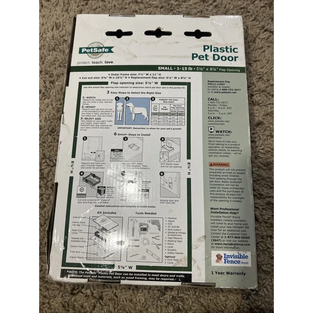 Pet safe Plastic Pet Door White‎
